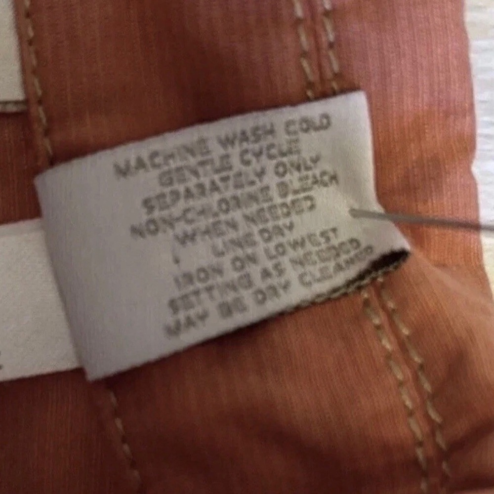Chico's Size Large/2 Burnt Orange Utility Zip Front Jacket Cotton Blend - Picture 4 of 6